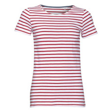 Футболка MILES WOMEN белая с красным